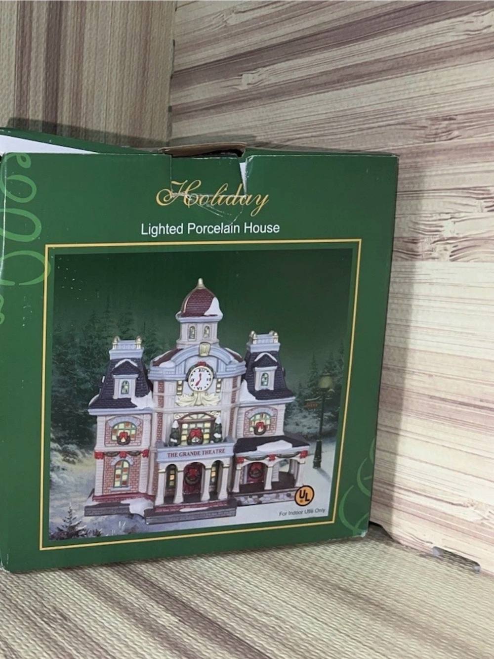 VINTAGE, HOLIDAY porcelain-the grande theatre in Original Box